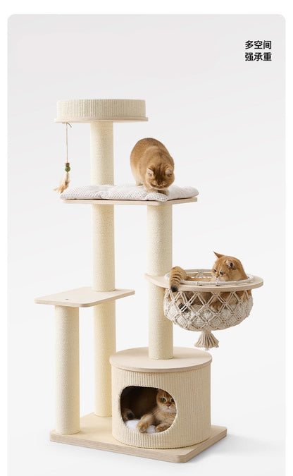 Torre de gato madera maciza multicapa (MODELO TQM-2152)