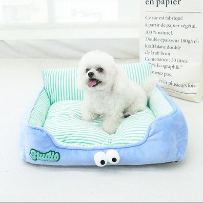 Sofa celeste para mascotas modelo 6429 (52*45*20cm) Hasta 12 libras