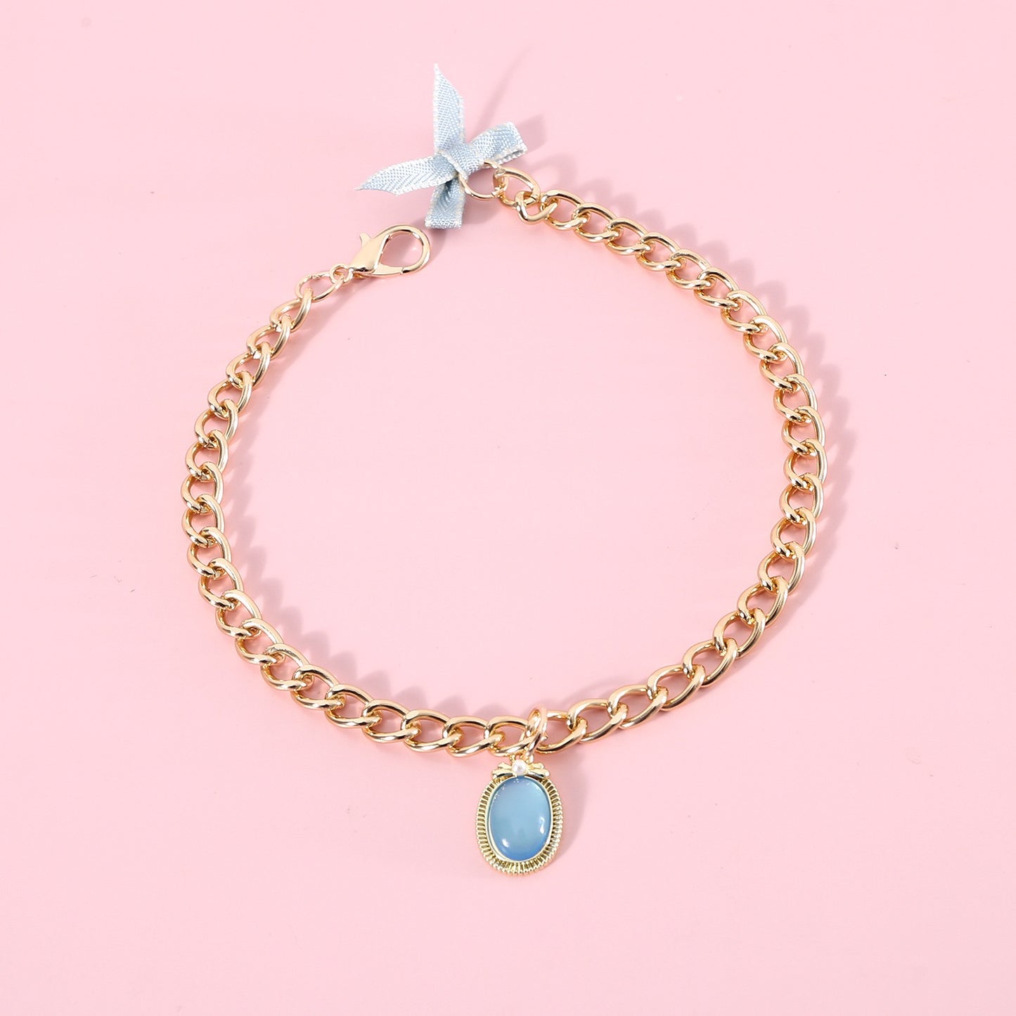 Collar brillante con piedra preciosa para mascotas