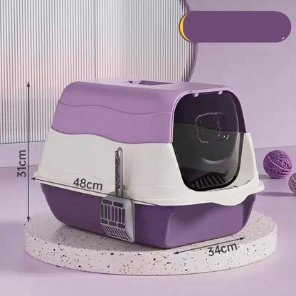 Arenero cerrado 2 en 1 para gatos bebes modelo MB2 (Dos colores disponibles)