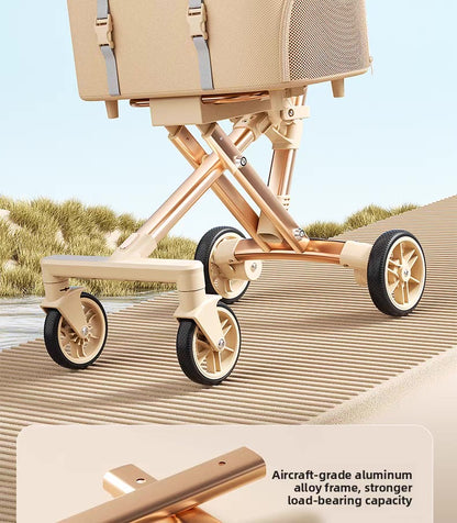 Coche para mascotas 311 blanco (Hasta 15kg)