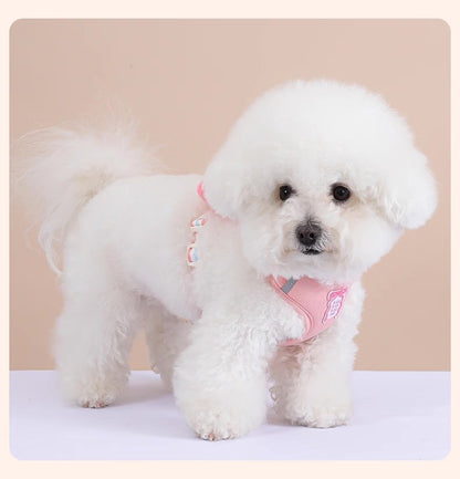 Pechera de peluche de lazo para razas pequeñas