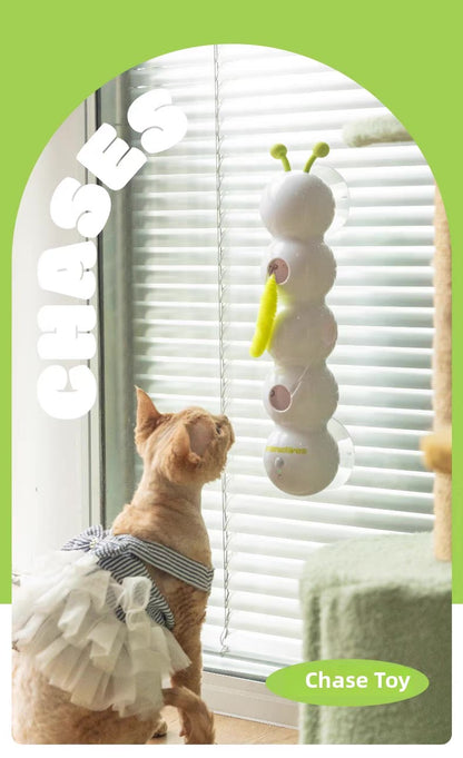 Juguete de pluma interactiva para gatos