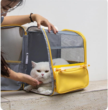Mochila transportadora colgante para gatos