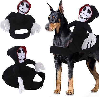 Disfraz Halloween Fantasma negro para mascotas