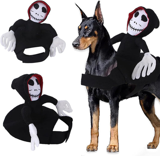 Disfraz Halloween Fantasma negro para mascotas