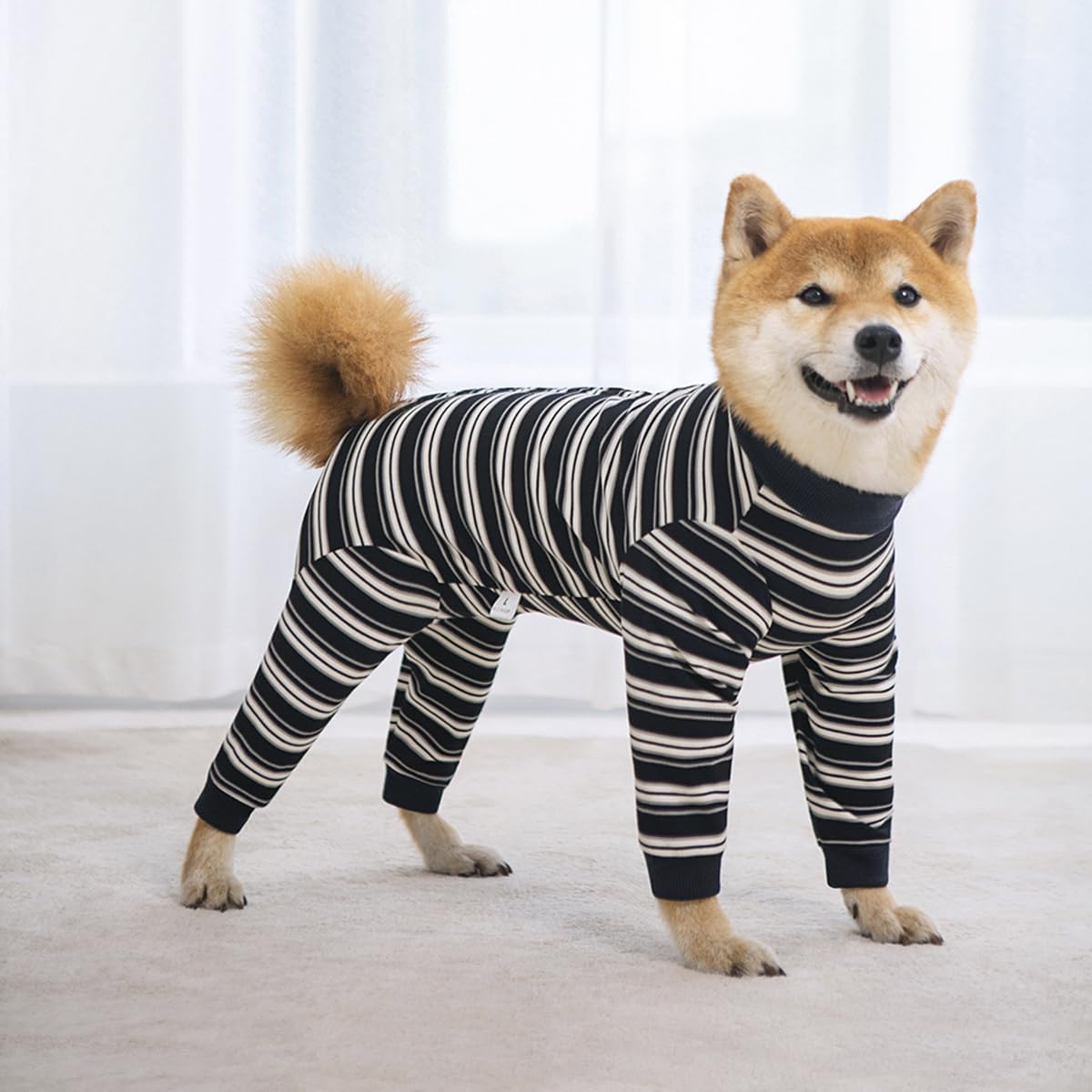 Traje post operatorio de mangas largas para perros medianos y grandes