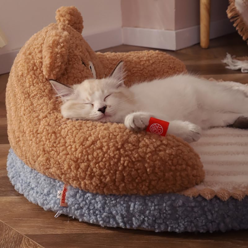 Cama acolchada para mascotas pequeñas y grandes 52*52*22cm