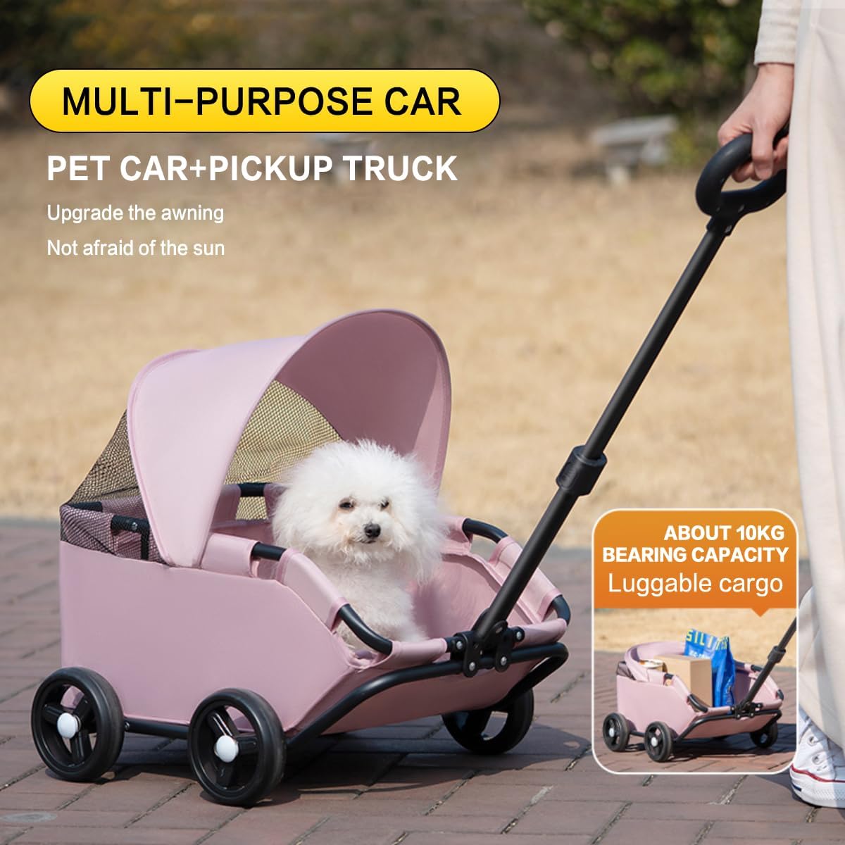 Coche pequeño para mascotas (10kg de peso)