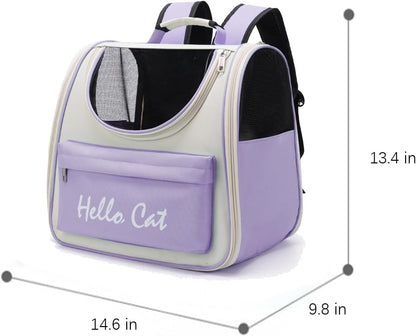 Mochila transportadora para mascotas pequeñas (Hasta 15lbs)