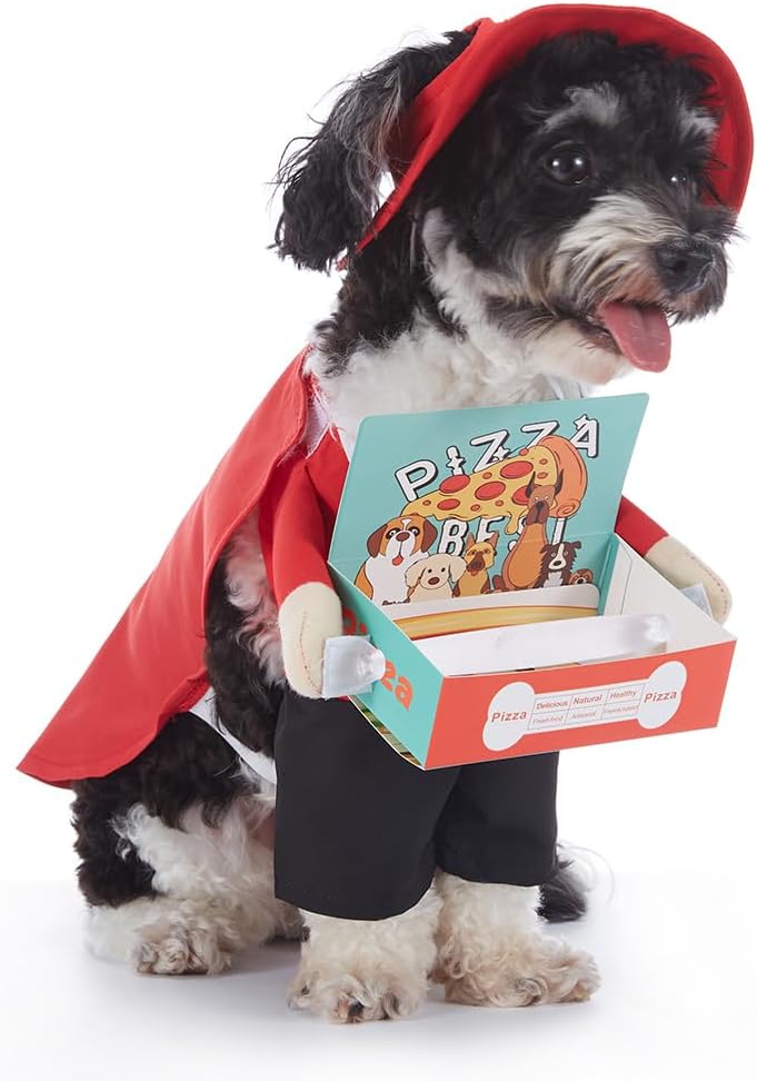 Disfraz de repartidor de pizza para mascotas modelo PF94