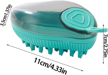 Cepillo para baño de mascotas (Dos tipos de cerdas)