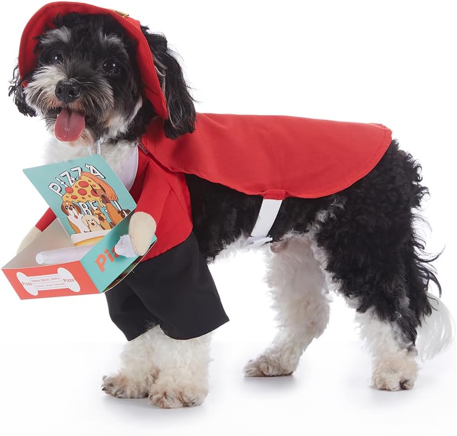 Disfraz de repartidor de pizza para mascotas modelo PF94