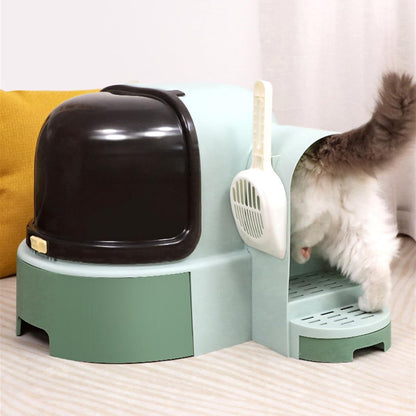 Arenero cerrado estilo capsula negro