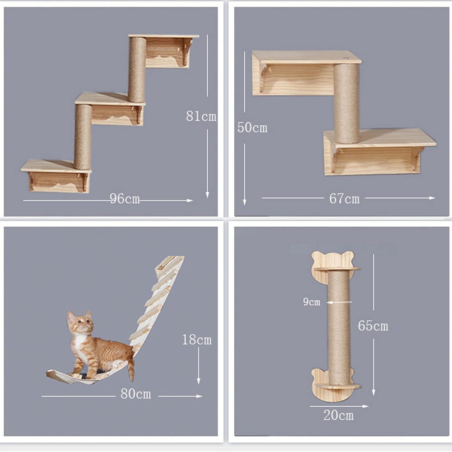 Villa de Gato para Pared ( Modelo-D)