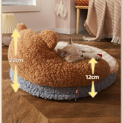 Cama acolchada para mascotas pequeñas y grandes 52*52*22cm