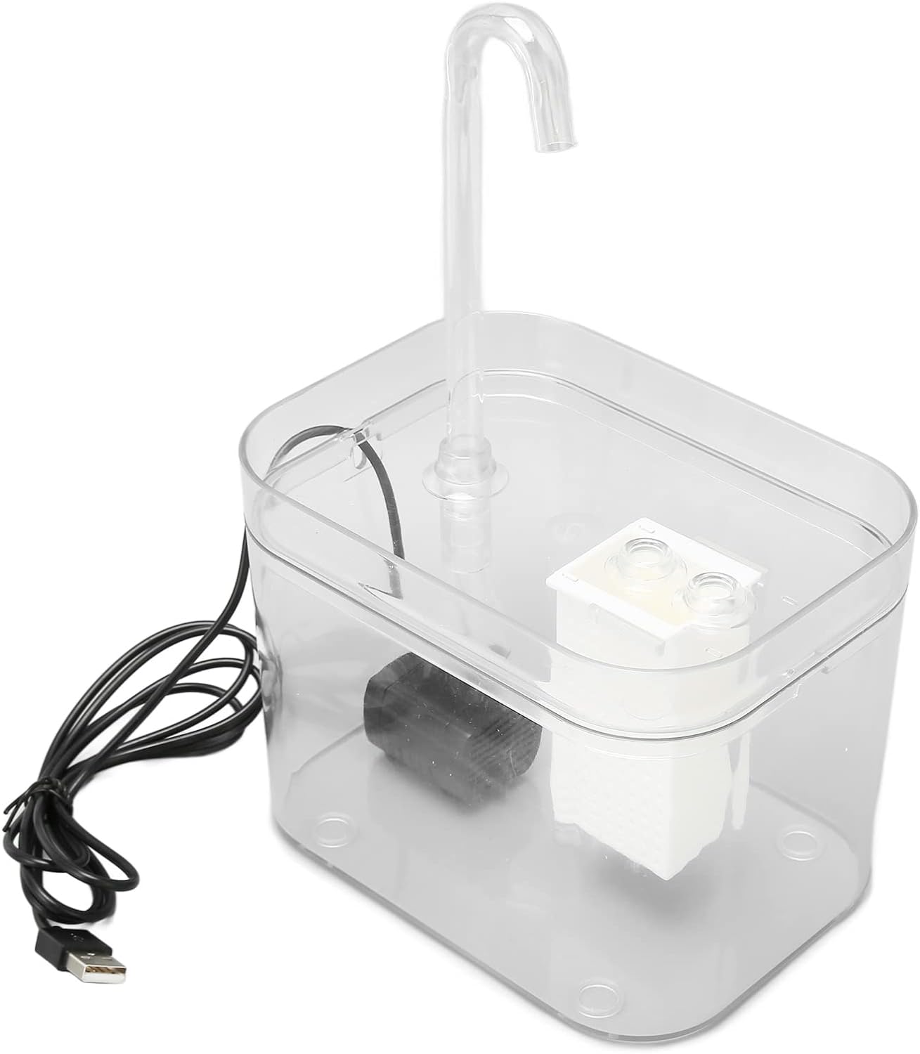 Fuente eléctrica de agua transparente 1.5L