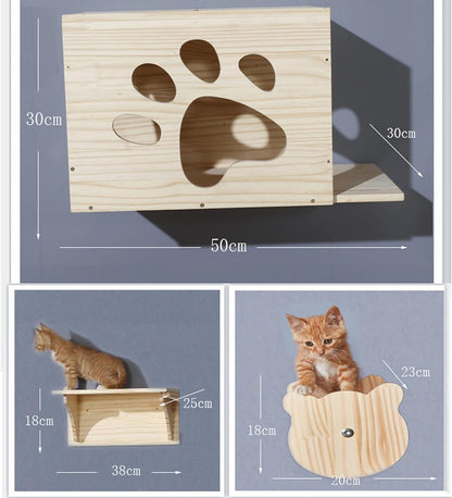 Villa de Gato para Pared ( Modelo-D)