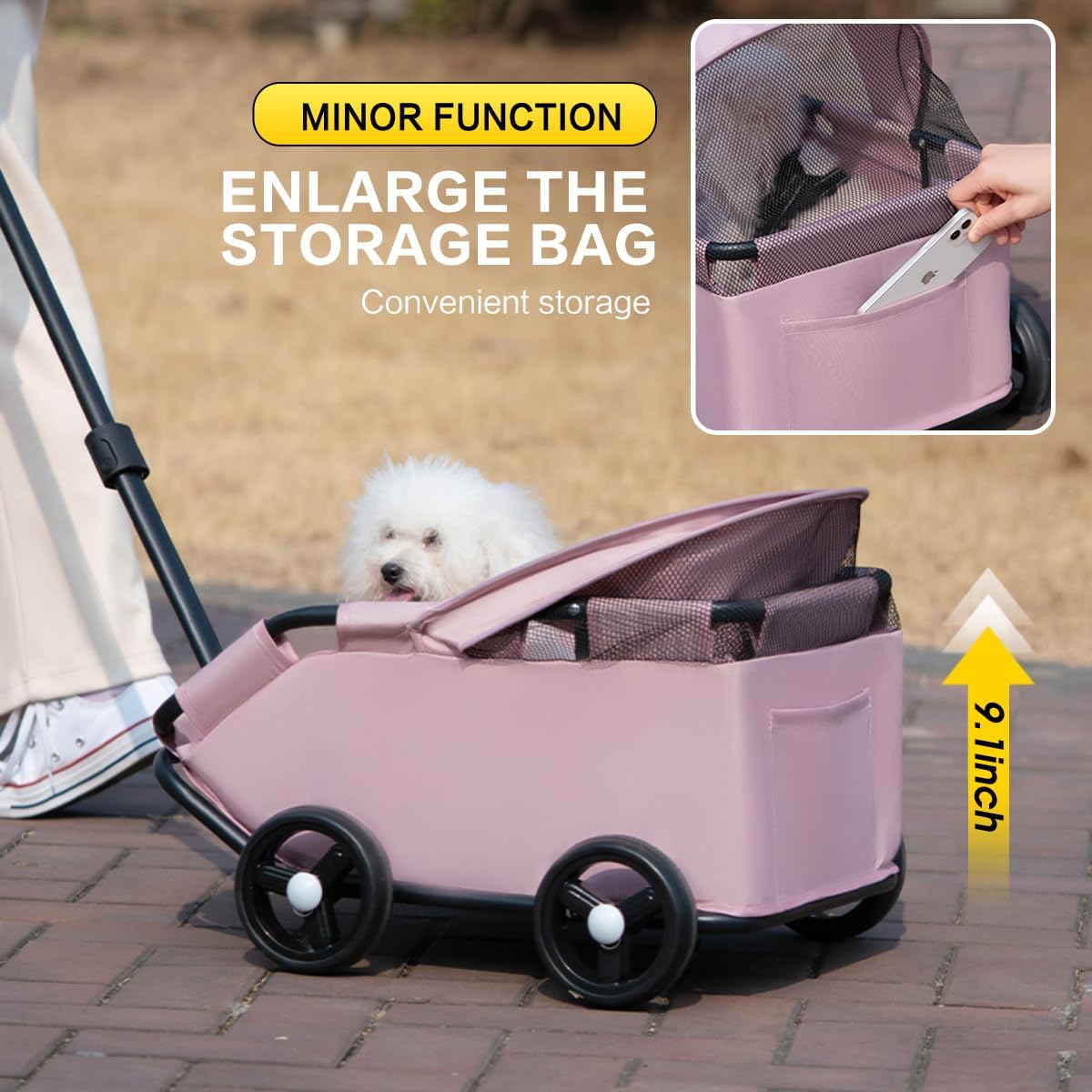 Coche pequeño para mascotas (10kg de peso)