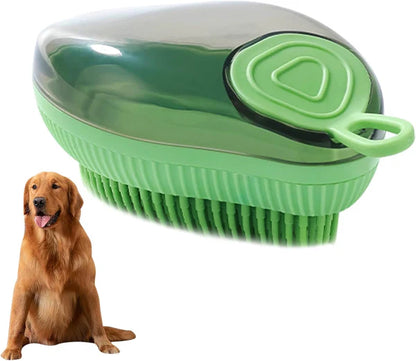 Cepillo para baño de mascotas (Dos tipos de cerdas)
