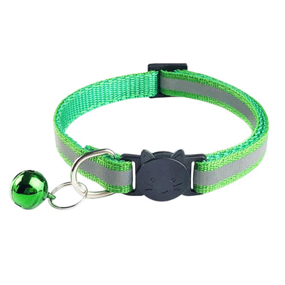 Collar reflectivo con broche de seguridad para gatos