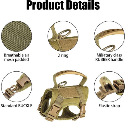 Pechera táctica para perros pequeños