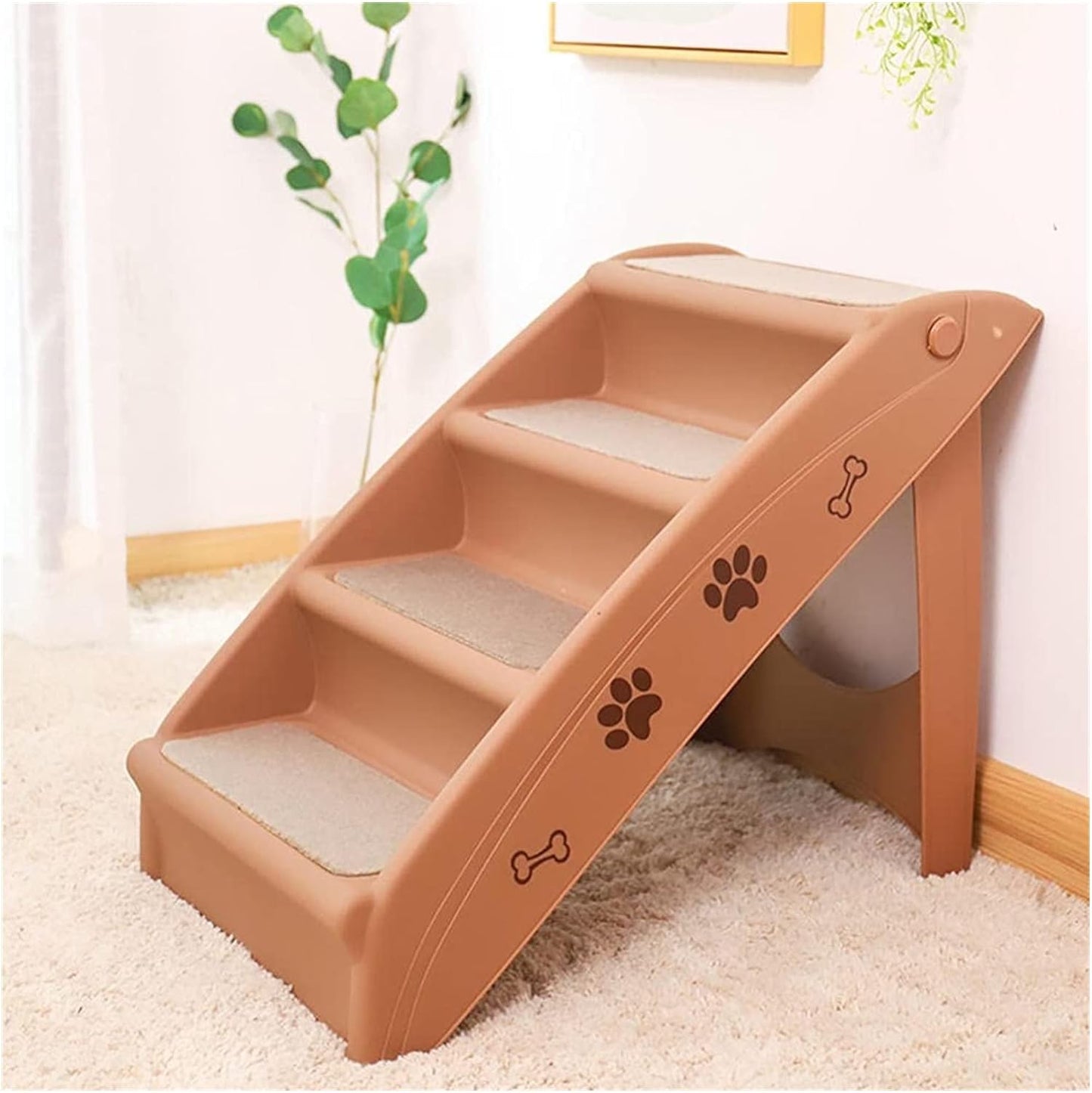 Escalera plegable de plástico para perros