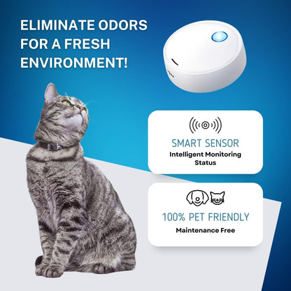 Eliminador de olores inteligente para mascotas (ideal para areneros)