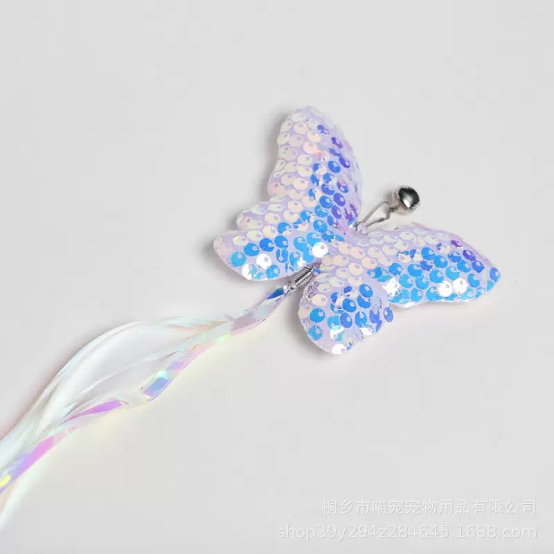 Repuesto de cañita mariposa brillante