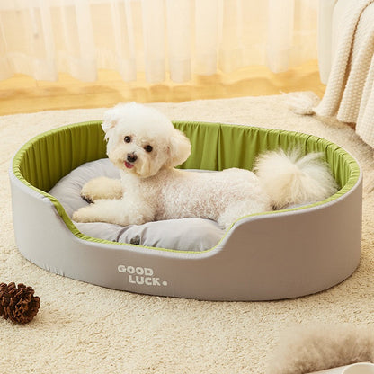 Cama para perros ligera grande gris