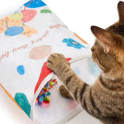 Túnel forma de snack para gatos