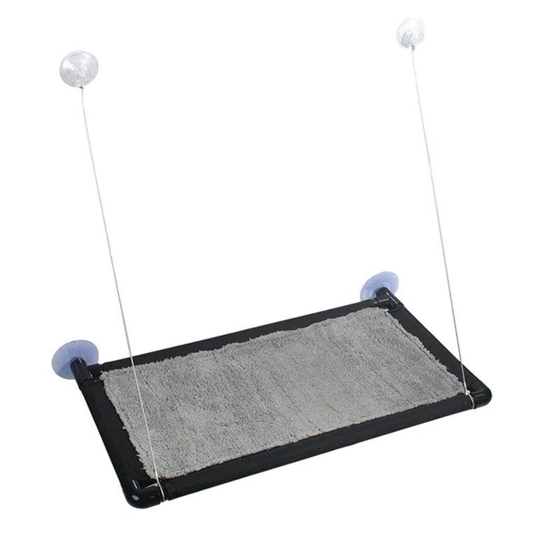 Hamaca de ventana para gatos con superficie acolchonada hasta 31kg