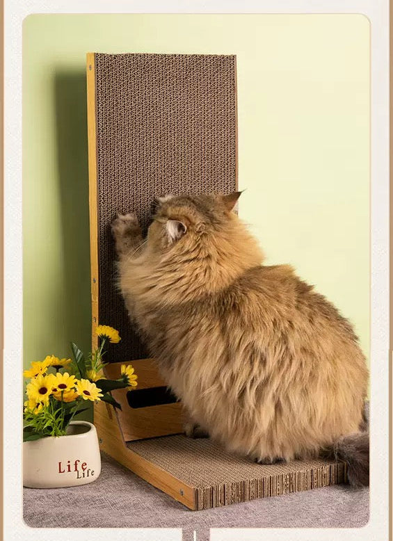 Rascador estilo L para gatos (dos tamaños)