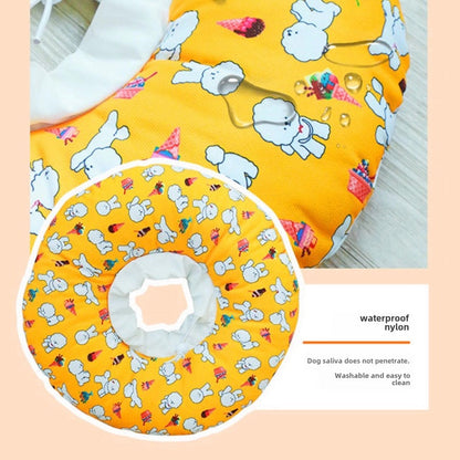 Cono isabelino para perros de peluche impermeable