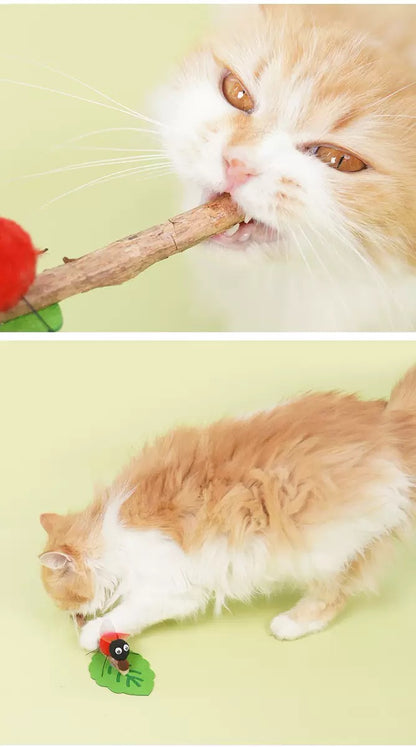 Juguete de gato con Catnip y matatabi forma de oruga