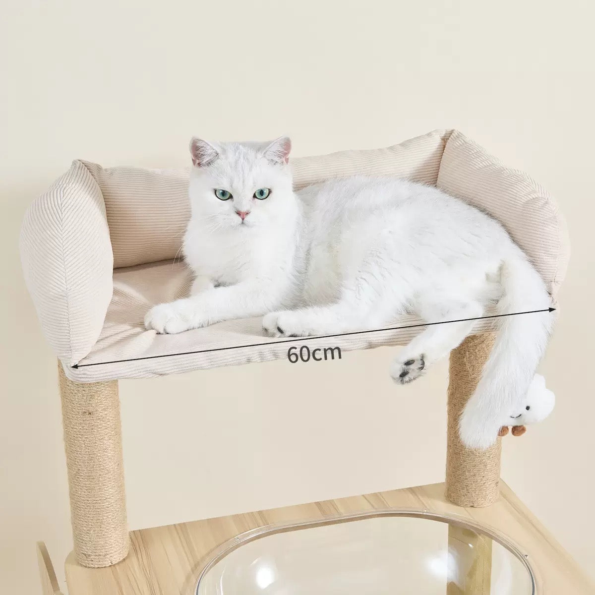 Torre para gatos de madera modelo Y36 (150cm altura)