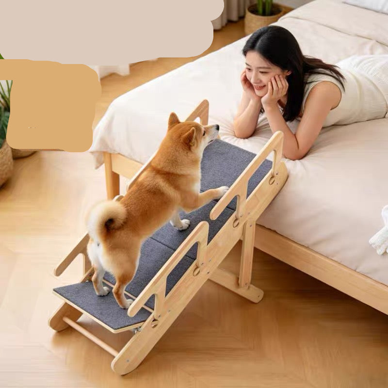 Rampa para  mascotas de madera modelo #2476 (64cm de alto)