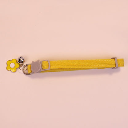 Collar para gatos con dije de flor