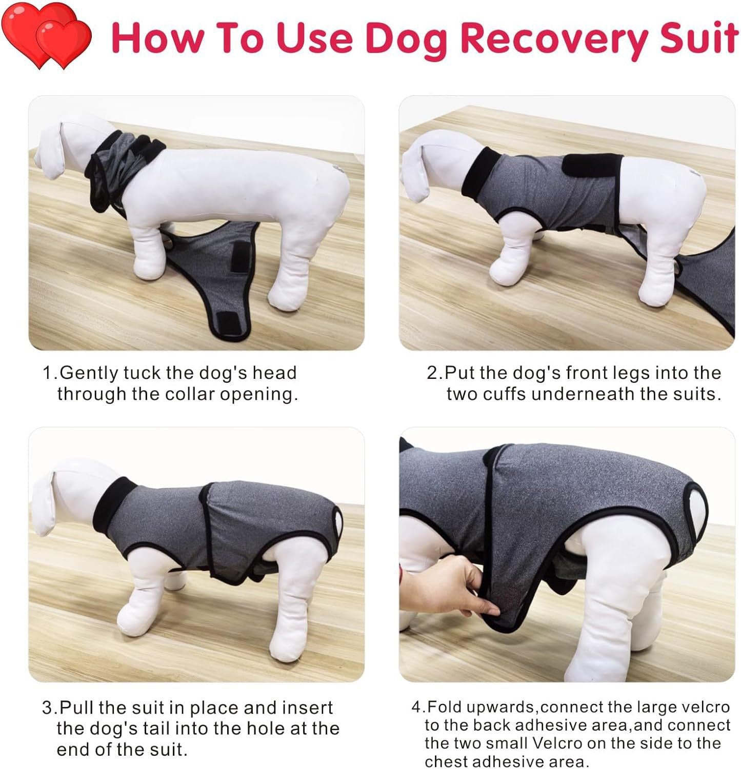 Traje postoperatorio para perros modelo T24