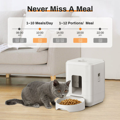 Dispensador automático de comida para perros y gatos con WiFi 2L