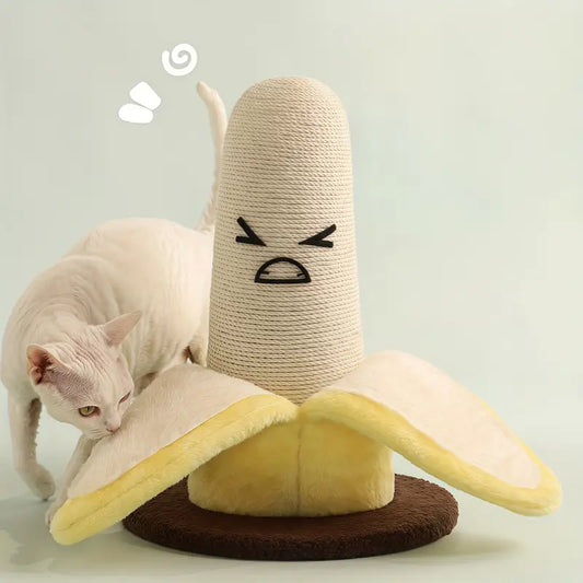 Rascador de cuerda modelo banana