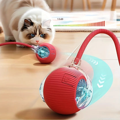 Pelota interactiva con cuerda para mascotas