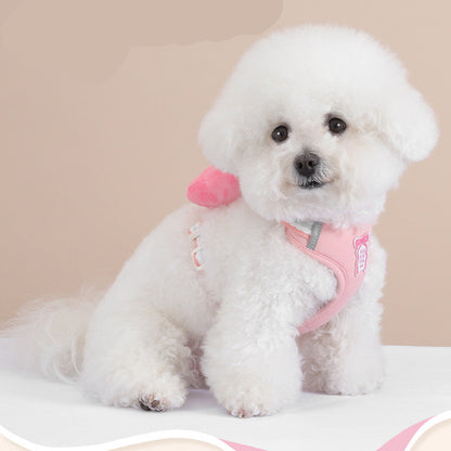 Pechera de lazo con correa para mascotas HAR05