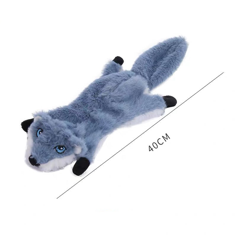 Juguetes de peluches variados para perros