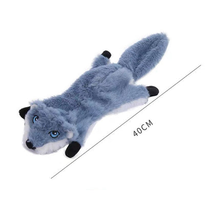 Juguetes de peluches variados para perros