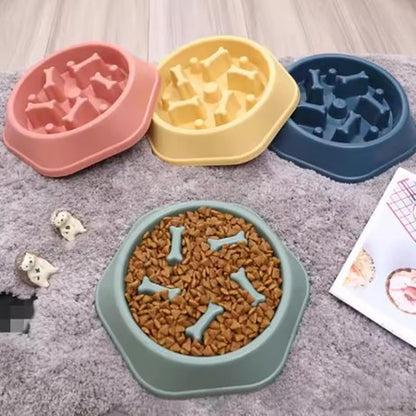 Plato de comedero lento para mascotas