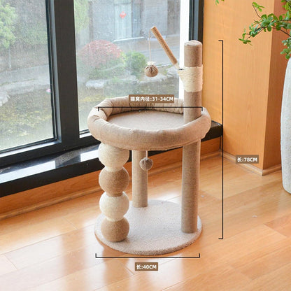 Rascador mediano con cama 78cm