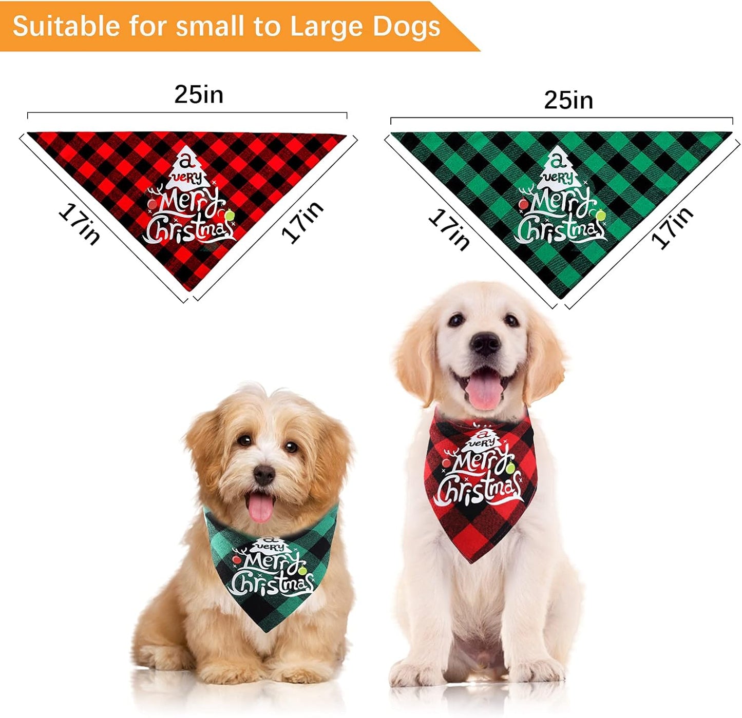 Bandanas navideñas para mascotas (Modelos #4)