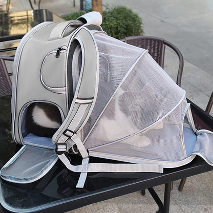 Mochila para gatos transpirable Expandible