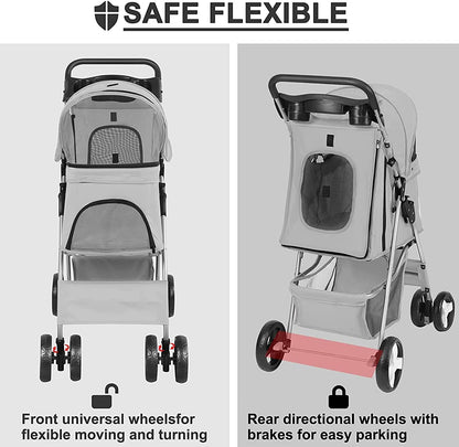 Coche plegable para mascotas